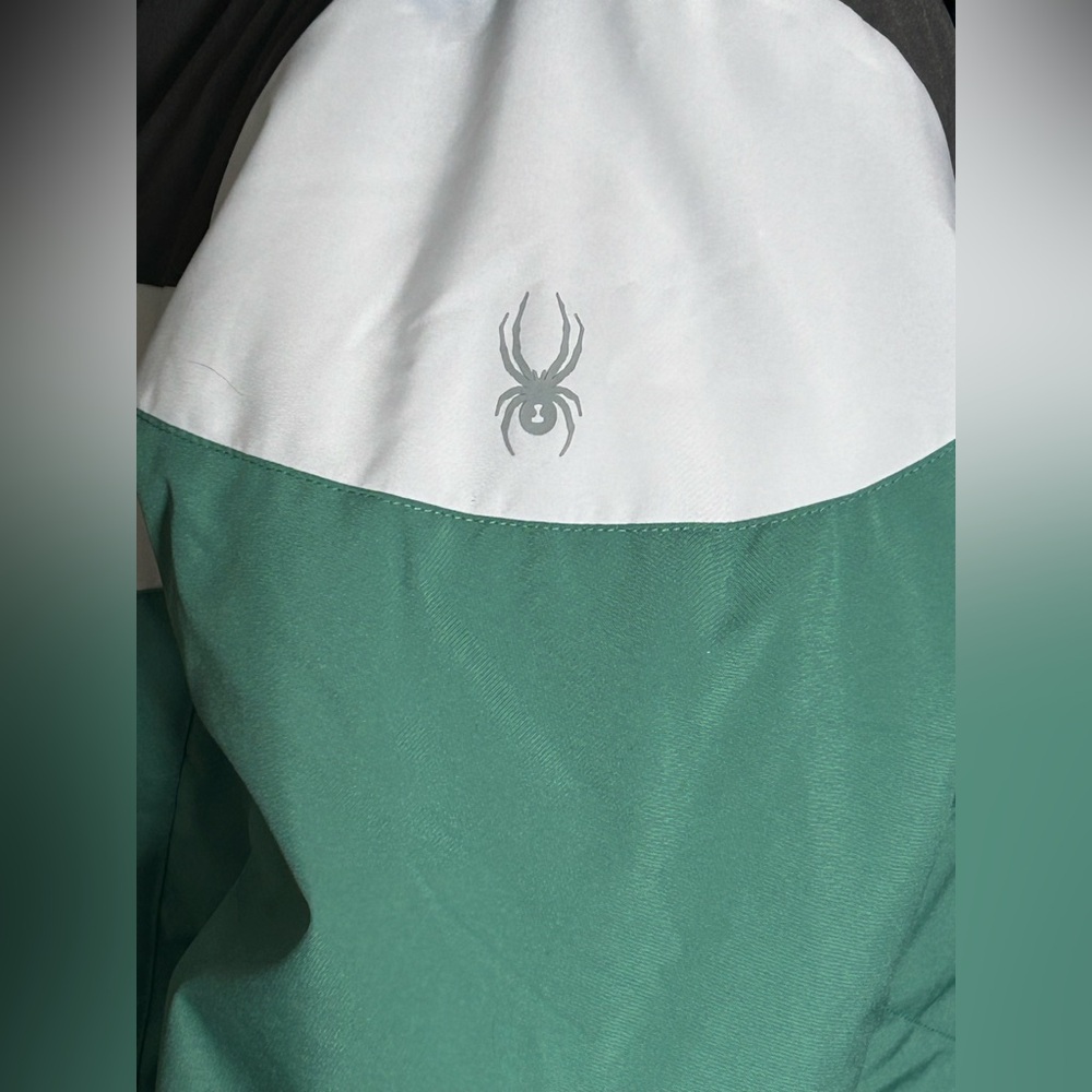 Women’s Spyder 3 in 1 Green n white winter Jacket - Picture 5 of 16